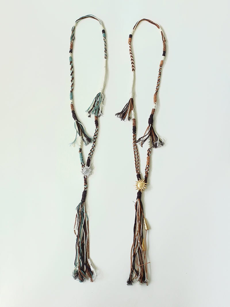 Sunrise Nomad Convertible Necklace Belt - Silver - floysun