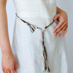 Sunrise Nomad Convertible Necklace Belt - Silver - floysun