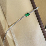 T - Cut Emerald Sparkle Bracelet - floysun