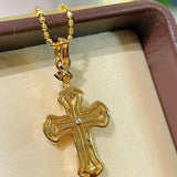 T - Shape White Diamond Cross Necklace - floysun