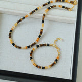 Tiger Eye Multi-Element Beaded Necklace - floysun