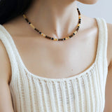 Tiger Eye Multi-Element Beaded Necklace - floysun