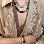 Tiger Eye & Turquoise Layered Necklace - floysun