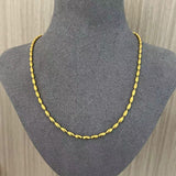Tiny Silver Beans and Olive Beads Layered Necklace - floysun