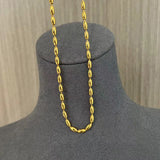 Tiny Silver Beans and Olive Beads Layered Necklace - floysun