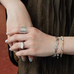 Totem Charm Stone Beaded Bracelet – Picture Jasper Earth Tones - floysun