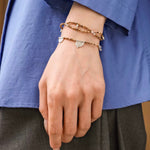 Totem Charm Stone Beaded Bracelet – Picture Jasper Earth Tones - floysun