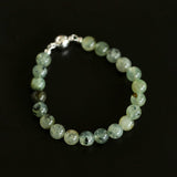 Tranquil Green Prehnite & Cypress Wood Convertible Magnetic Beaded Necklace - floysun