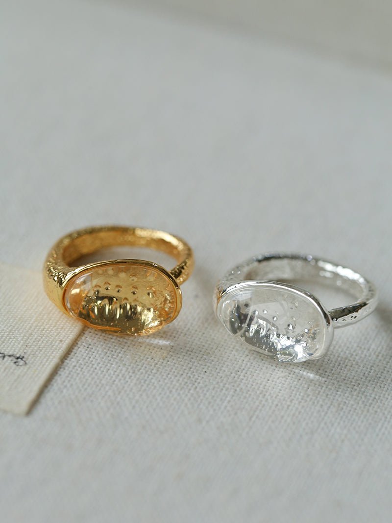 Transparent Crystal Open Ring - floysun