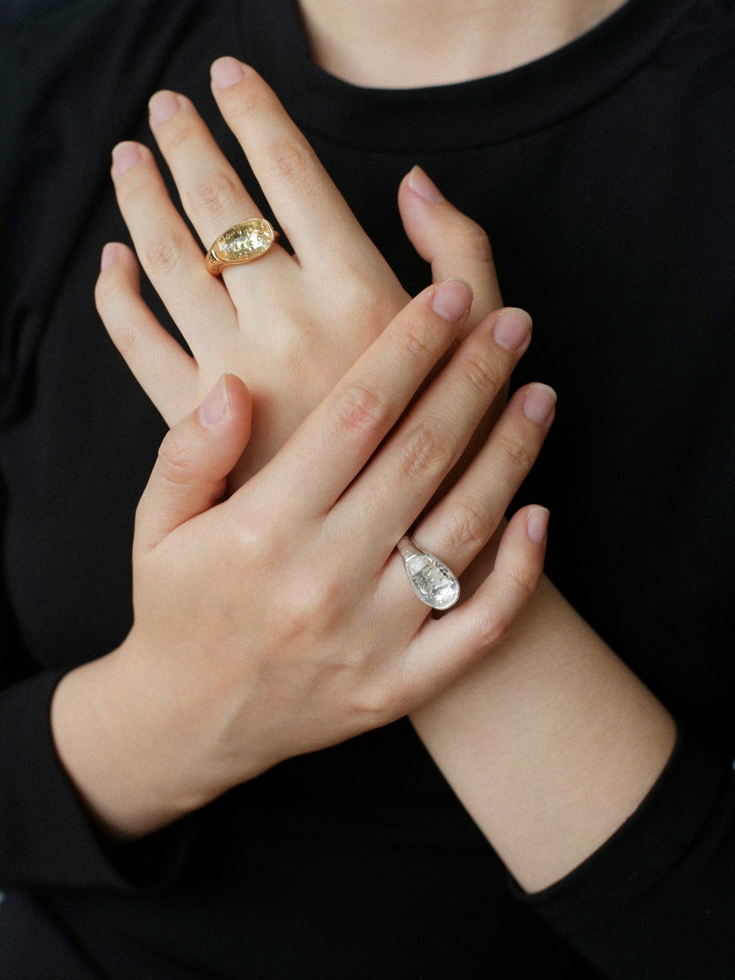 Transparent Crystal Open Ring - floysun