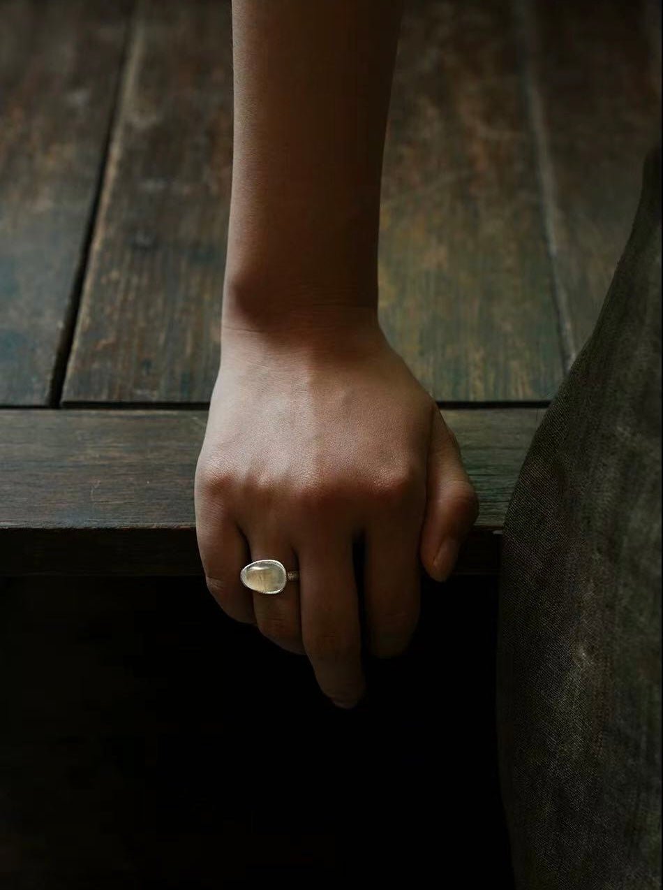 Transparent Crystal Open Ring - floysun