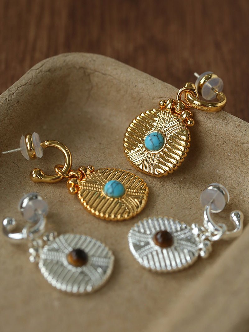 Tribal Coin Earrings Vintage Modern Edition - floysun