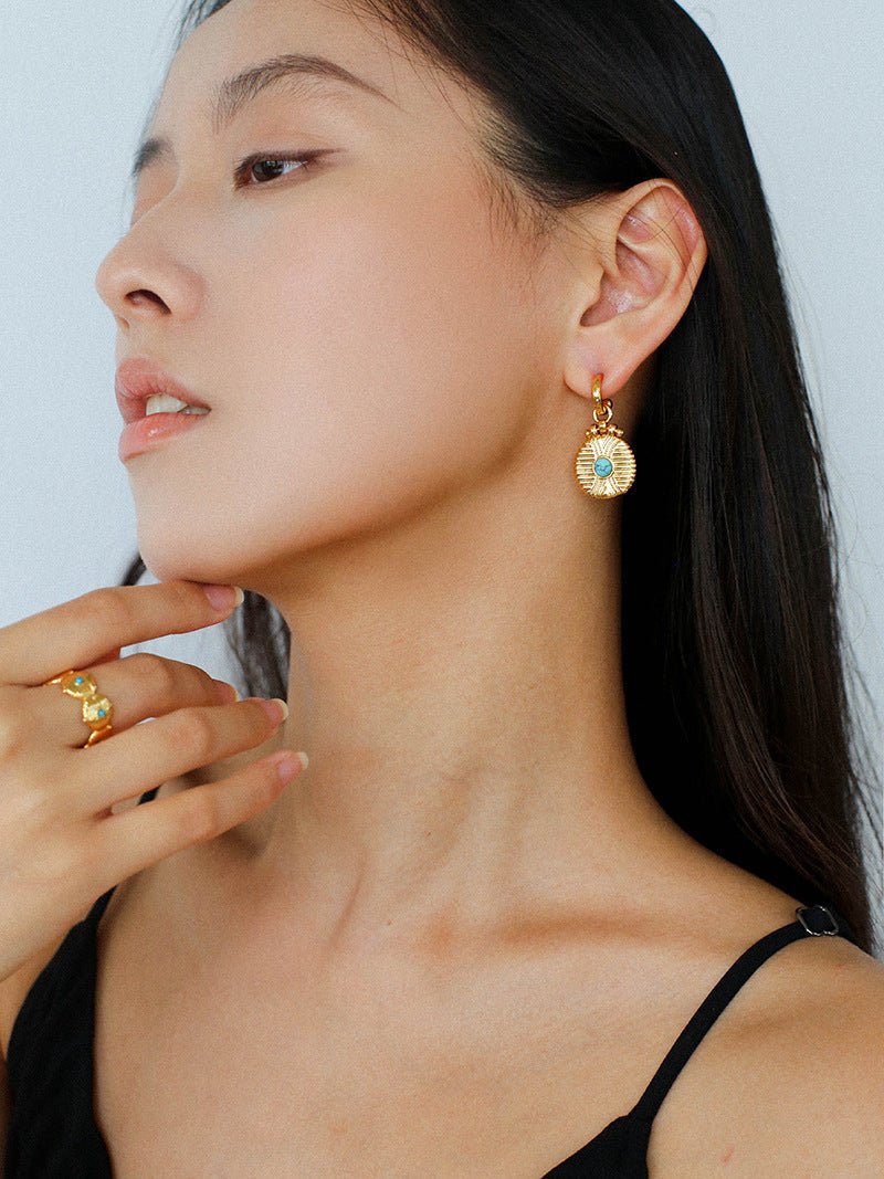 Tribal Coin Earrings Vintage Modern Edition - floysun
