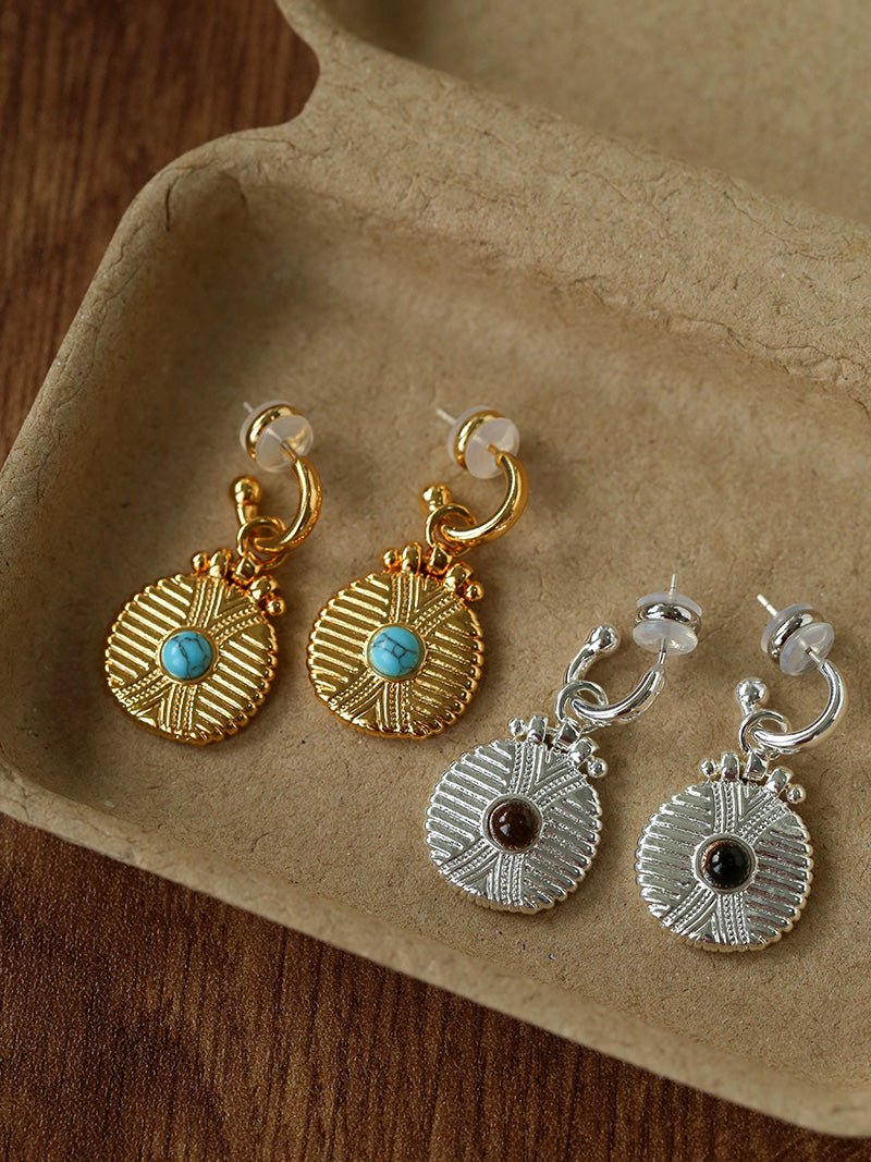 Tribal Coin Earrings Vintage Modern Edition - floysun