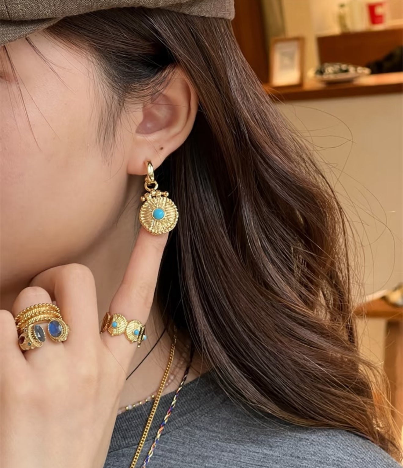 Tribal Coin Earrings Vintage Modern Edition - floysun