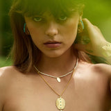 Tribal Echo Carved Totem Cutout Earrings - Gold - floysun