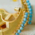 Tribal Echo Carved Totem Cutout Earrings - Gold - floysun