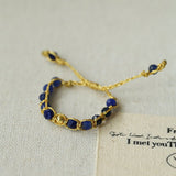 Tribal Totem Adjustable Beaded Ring - Lapis Lazuli - floysun