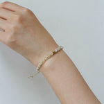 Tribal Totem Colorful Gemstone Braided Adjustable Bracelet - Clear Quartz - floysun