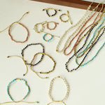 Tribal Totem Colorful Gemstone Braided Adjustable Necklace - Green Garnet - floysun