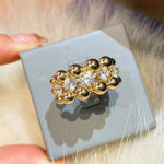 Triple Layer Classic Bubble Diamond Ring - floysun