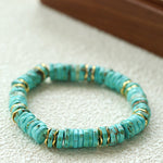 Turquoise Spaceship Beaded Bracelet - floysun