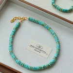 Turquoise Spaceship Beaded Necklace - floysun