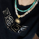 Turquoise Spaceship Beaded Necklace - floysun