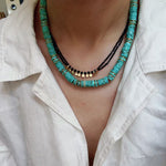 Turquoise Spaceship Beaded Necklace - floysun