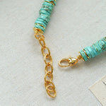 Turquoise Spaceship Beaded Necklace - floysun