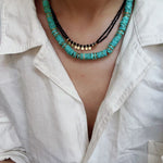Turquoise Spaceship Beaded Necklace - floysun