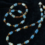 Twilight Mist Necklace – Blue Calcite & Tiger's Eye - floysun