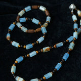 Twilight Mist Necklace – Blue Calcite & Tiger's Eye - floysun