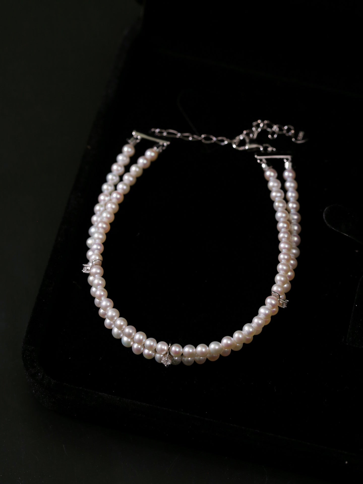 Twilight Whisper Double Pearl Bracelet - floysun