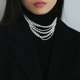 Two - layer Large and Small Pearl Long Necklaces - floysun