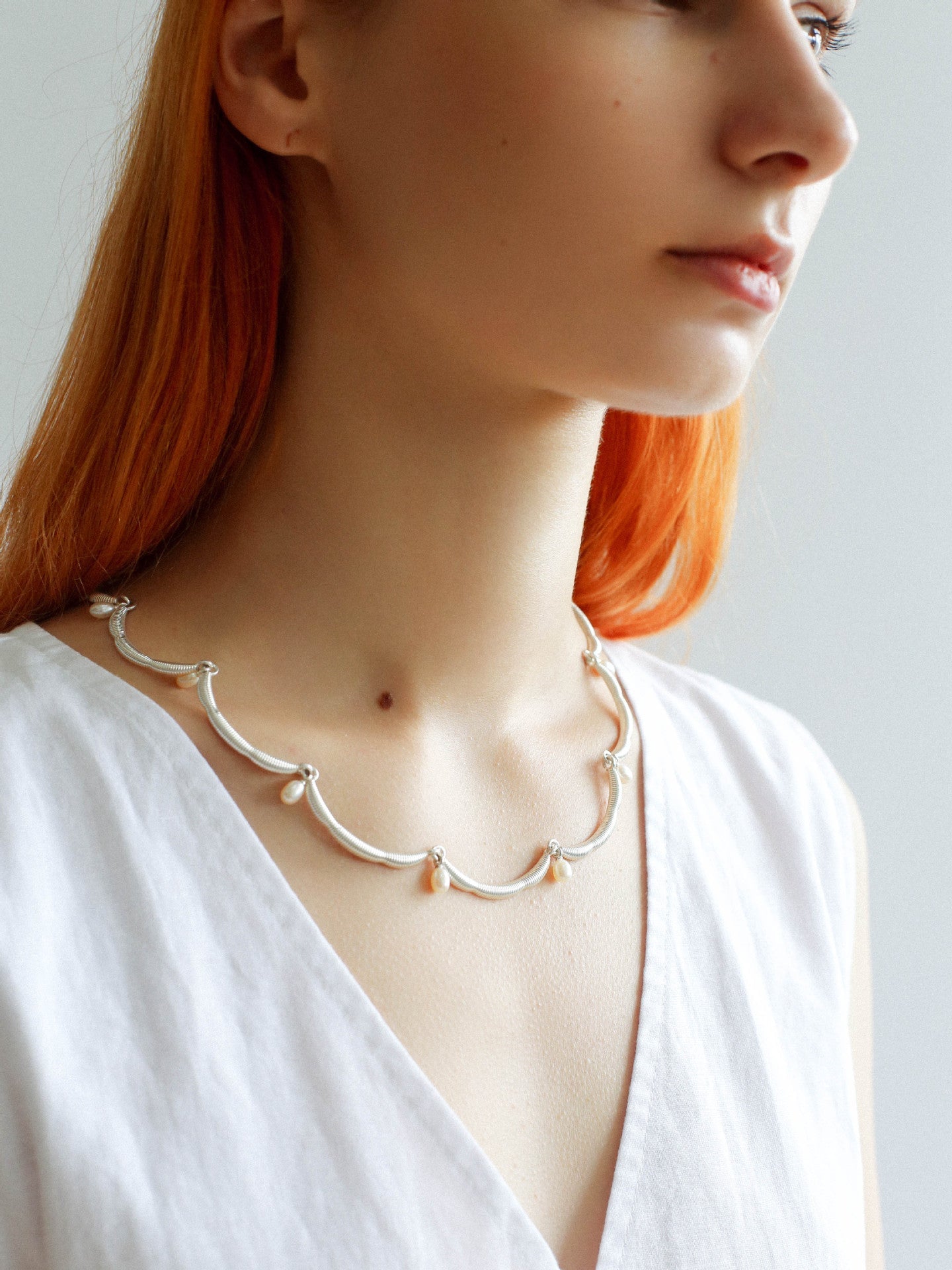 Unique Design Lace Pearl Choker - floysun