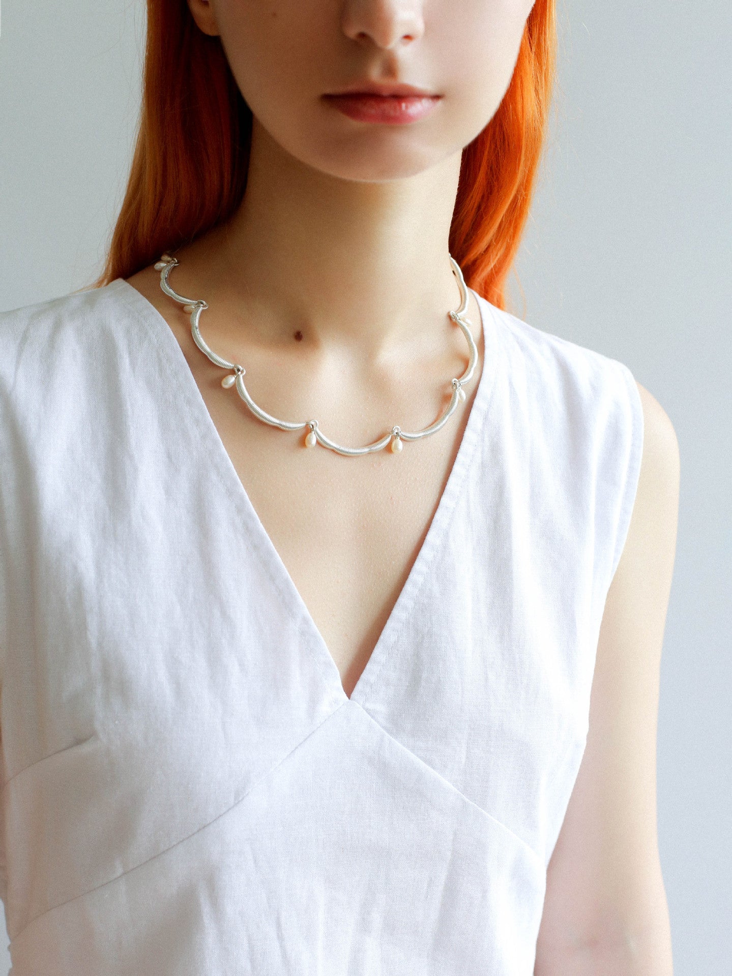 Unique Design Lace Pearl Choker - floysun