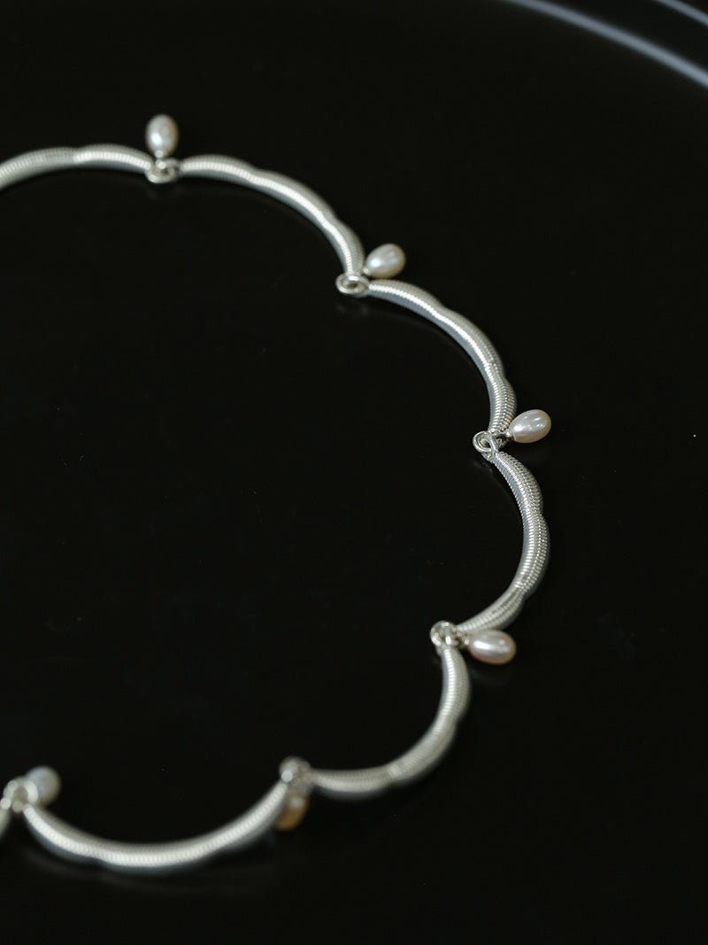 Unique Design Lace Pearl Choker - floysun