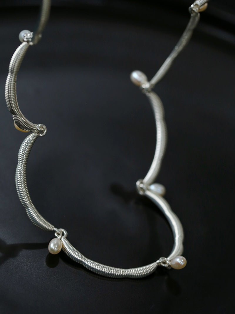 Unique Design Lace Pearl Choker - floysun