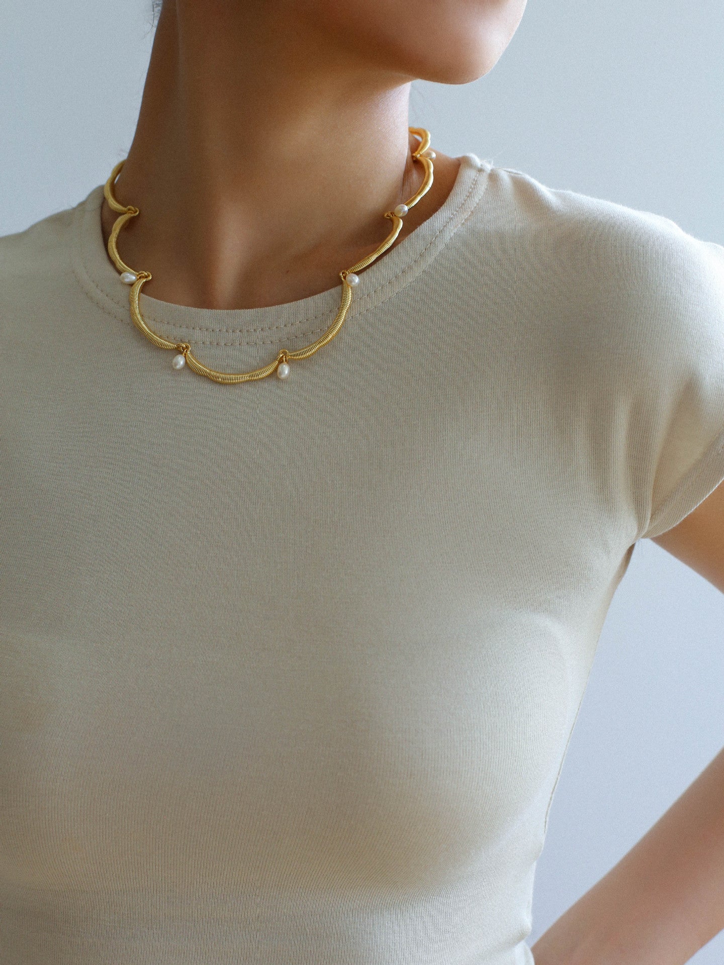 Unique Design Lace Pearl Choker - floysun