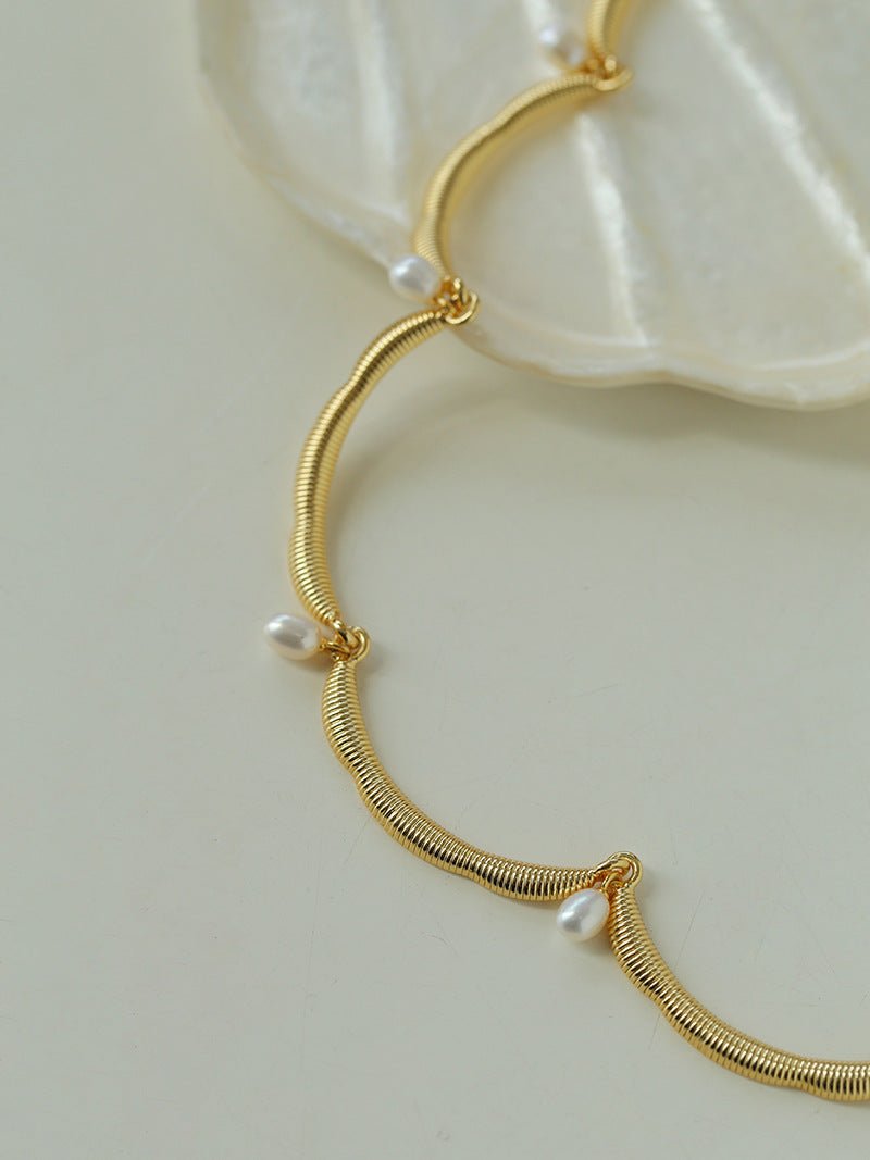 Unique Design Lace Pearl Choker - floysun