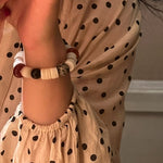 Vacation Vibes Natural Shell and Multi - Stone Beaded Bracelet - floysun