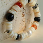 Vacation Vibes Natural Shell and Multi - Stone Beaded Bracelet - floysun