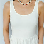 Vacation Vibes Natural Shell and Multi - Stone Beaded Bracelet - floysun