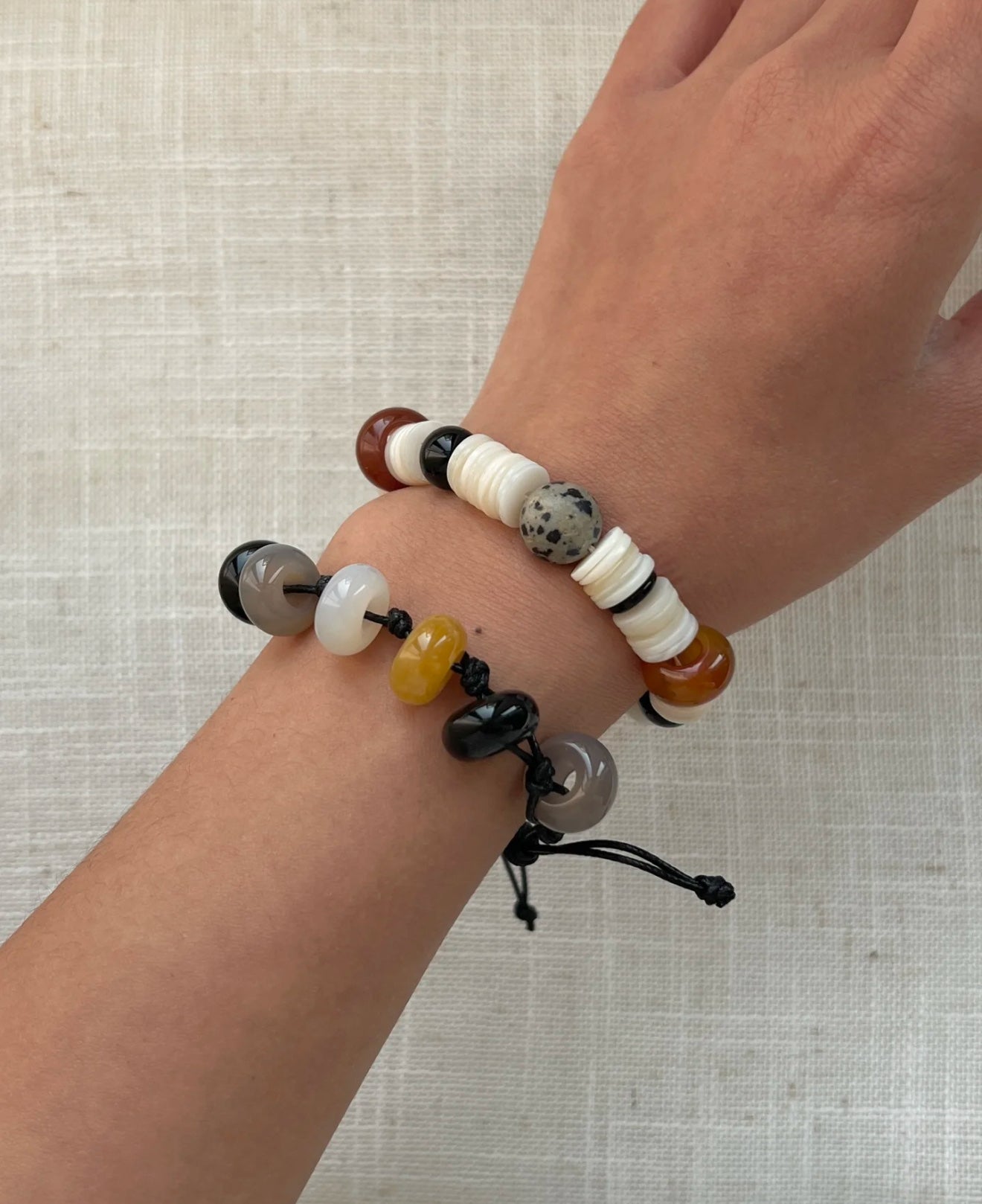 Vacation Vibes Natural Shell and Multi - Stone Beaded Bracelet - floysun