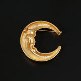 Vintage Antique Golden Moon Brooches - floysun