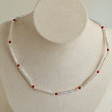 Vintage Artistic Baroque Pearl Silver Bar Necklace - floysun