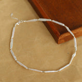 Vintage Artistic Baroque Pearl Silver Bar Necklace - floysun
