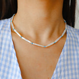 Vintage Artistic Baroque Pearl Silver Bar Necklace - floysun
