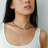 Vintage Brown Beaded Necklace - floysun